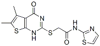 (9ci)-2-[(1,4-二氢-5,6-二甲基-4-氧代噻吩并[2,3-d]嘧啶-2-基)硫代]-n-2-噻唑-乙酰胺结构式_606108-60-5结构式