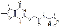 (9ci)-2-[(1,4-二氢-5,6-二甲基-4-氧代噻吩并[2,3-d]嘧啶-2-基)硫代]-n-(4-甲基-1,2,5-噁二唑-3-基)-乙酰胺结构式_606108-82-1结构式