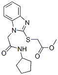 Acetic acid, [[1-[2-(cyclopentylamino)-2-oxoethyl]-1h-benzimidazol-2-yl]thio]-, methyl ester (9ci) Structure,606109-36-8Structure