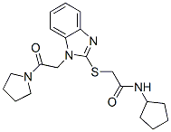 (9ci)-n-环戊基-2-[[1-[2-氧代-2-(1-吡咯烷)乙基]-1H-苯并咪唑-2-基]硫代]-乙酰胺结构式_606109-61-9结构式