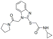 Acetamide, n-cyclopropyl-2-[[1-[2-oxo-2-(1-pyrrolidinyl)ethyl]-1h-benzimidazol-2-yl]thio]-(9ci) Structure,606109-76-6Structure