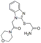 (9ci)-2-[[1-[2-(4-吗啉)-2-氧代乙基]-1H-苯并咪唑-2-基]硫代]-乙酰胺结构式_606110-53-6结构式