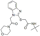 Acetamide, n-(1,1-dimethylethyl)-2-[[1-[2-(4-morpholinyl)-2-oxoethyl]-1h-benzimidazol-2-yl]thio]-(9ci) Structure,606110-55-8Structure