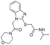 Acetamide, n-(1-methylethyl)-2-[[1-[2-(4-morpholinyl)-2-oxoethyl]-1h-benzimidazol-2-yl]thio]-(9ci) Structure,606110-71-8Structure