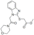 (9ci)-[[1-[2-(4-吗啉)-2-氧代乙基]-1H-苯并咪唑-2-基]硫代]-乙酸甲酯结构式_606110-73-0结构式