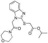 (9ci)-[[1-[2-(4-吗啉)-2-氧代乙基]-1H-苯并咪唑-2-基]硫代]-乙酸结构式_606110-77-4结构式