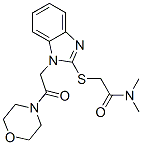 Acetamide, n,n-dimethyl-2-[[1-[2-(4-morpholinyl)-2-oxoethyl]-1h-benzimidazol-2-yl]thio]-(9ci) Structure,606110-86-5Structure