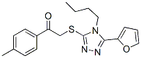 Ethanone, 2-[[4-butyl-5-(2-furanyl)-4h-1,2,4-triazol-3-yl]thio]-1-(4-methylphenyl)-(9ci) Structure,606111-34-6Structure