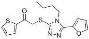 Ethanone, 2-[[4-butyl-5-(2-furanyl)-4h-1,2,4-triazol-3-yl]thio]-1-(2-thienyl)-(9ci) Structure,606111-41-5Structure