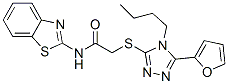 (9ci)-n-2-苯并噻唑-2-[[4-丁基-5-(2-呋喃)-4H-1,2,4-噻唑-3-基]硫代]-乙酰胺结构式_606111-49-3结构式