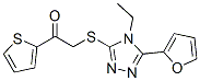 Ethanone, 2-[[4-ethyl-5-(2-furanyl)-4h-1,2,4-triazol-3-yl]thio]-1-(2-thienyl)-(9ci) Structure,606111-59-5Structure