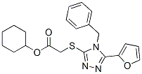 (9ci)-[[5-(2-呋喃)-4-(苯基甲基)-4H-1,2,4-噻唑-3-基]硫代]-乙酸结构式_606111-77-7结构式