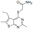 (9ci)-2-[(5-乙基-2,6-二甲基噻吩并[2,3-d]嘧啶-4-基)硫代]-乙酰胺结构式_606113-40-0结构式