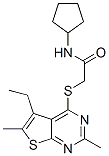 Acetamide, n-cyclopentyl-2-[(5-ethyl-2,6-dimethylthieno[2,3-d]pyrimidin-4-yl)thio]-(9ci) Structure,606113-41-1Structure