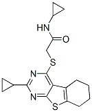 Acetamide, n-cyclopropyl-2-[(2-cyclopropyl-5,6,7,8-tetrahydro[1]benzothieno[2,3-d]pyrimidin-4-yl)thio]-(9ci) Structure,606113-64-8Structure