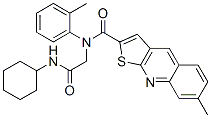 (9CI)-N-[2-(环己基氨基)-2-氧代乙基]-7-甲基-N-(2-甲基苯基)-噻吩并[2,3-b]喹啉-2-羧酰胺结构式_606114-19-6结构式