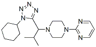 Pyrimidine, 2-[4-[1-(1-cyclohexyl-1h-tetrazol-5-yl)-2-methylpropyl]-1-piperazinyl]- (9ci) Structure,606114-26-5Structure