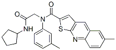 (9CI)-N-[2-(环戊基氨基)-2-氧代乙基]-6-甲基-N-(3-甲基苯基)-噻吩并[2,3-b]喹啉-2-羧酰胺结构式_606114-37-8结构式