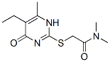 (9ci)-2-[(5-乙基-1,4-二氢-6-甲基-4-氧代-2-嘧啶)硫代]-N,N-二甲基-乙酰胺结构式_606114-43-6结构式