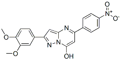 Pyrazolo[1,5-a]pyrimidin-7-ol, 2-(3,4-dimethoxyphenyl)-5-(4-nitrophenyl)-(9ci) Structure,606114-57-2Structure