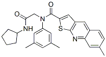 (9CI)-N-[2-(环戊基氨基)-2-氧代乙基]-N-(3,5-二甲基苯基)-7-甲基-噻吩并[2,3-b]喹啉-2-羧酰胺结构式_606114-79-8结构式