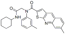 (9CI)-N-[2-(环己基氨基)-2-氧代乙基]-7-甲基-N-(3-甲基苯基)-噻吩并[2,3-b]喹啉-2-羧酰胺结构式_606114-86-7结构式