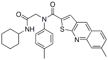 (9CI)-N-[2-(环己基氨基)-2-氧代乙基]-7-甲基-N-(4-甲基苯基)-噻吩并[2,3-b]喹啉-2-羧酰胺结构式_606114-88-9结构式