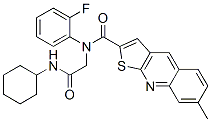 (9CI)-N-[2-(环己基氨基)-2-氧代乙基]-N-(2-氟苯基)-7-甲基-噻吩并[2,3-b]喹啉-2-羧酰胺结构式_606114-92-5结构式