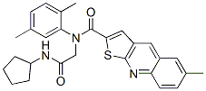 (9CI)-N-[2-(环戊基氨基)-2-氧代乙基]-N-(2,5-二甲基苯基)-6-甲基-噻吩并[2,3-b]喹啉-2-羧酰胺结构式_606114-93-6结构式