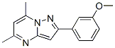 Pyrazolo[1,5-a]pyrimidine, 2-(3-methoxyphenyl)-5,7-dimethyl-(9ci) Structure,606116-35-2Structure