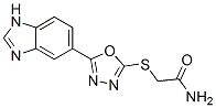 (9ci)-2-[[5-(1H-苯并咪唑-5-基)-1,3,4-噁二唑-2-基]硫代]-乙酰胺结构式_606117-07-1结构式