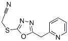 Acetonitrile, [[5-(2-pyridinylmethyl)-1,3,4-oxadiazol-2-yl]thio]-(9ci) Structure,606117-19-5Structure