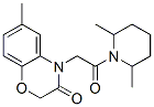 (9ci)-1-[(2,3-二氢-6-甲基-3-氧代-4H-1,4-苯并噁嗪-4-基)乙酰基]-2,6-二甲基-哌啶结构式_606119-48-6结构式