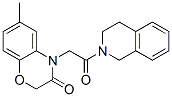 (9ci)-2-[(2,3-二氢-6-甲基-3-氧代-4H-1,4-苯并噁嗪-4-基)乙酰基]-1,2,3,4-四氢-异喹啉结构式_606119-69-1结构式