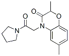 (9ci)-1-[(2,3-二氢-2,6-二甲基-3-氧代-4H-1,4-苯并噁嗪-4-基)乙酰基]-吡咯烷结构式_606119-93-1结构式