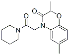 (9ci)-1-[(2,3-二氢-2,6-二甲基-3-氧代-4H-1,4-苯并噁嗪-4-基)乙酰基]-哌啶结构式_606119-94-2结构式