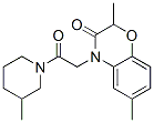 (9ci)-1-[(2,3-二氢-2,6-二甲基-3-氧代-4H-1,4-苯并噁嗪-4-基)乙酰基]-3-甲基-哌啶结构式_606119-95-3结构式