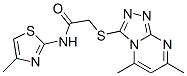 Acetamide, 2-[(5,7-dimethyl-1,2,4-triazolo[4,3-a]pyrimidin-3-yl)thio]-n-(4-methyl-2-thiazolyl)-(9ci) Structure,606121-13-5Structure