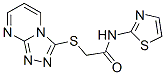 (9ci)-n-2-噻唑-2-(1,2,4-噻唑并[4,3-a]嘧啶-3-基硫代)-乙酰胺结构式_606121-67-9结构式