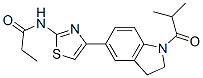 Propanamide, n-[4-[2,3-dihydro-1-(2-methyl-1-oxopropyl)-1h-indol-5-yl]-2-thiazolyl]-(9ci) Structure,606121-92-0Structure