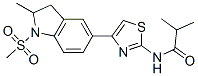 (9CI)-N-[4-[2,3-二氢-2-甲基-1-(甲基磺酰基)-1H-吲哚-5-基]-2-噻唑]-2-甲基-丙酰胺结构式_606121-98-6结构式