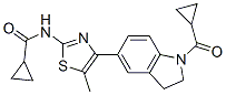 (9ci)-n-[4-[1-(环丙基羰基)-2,3-二氢-1H-吲哚-5-基]-5-甲基-2-噻唑]-环丙烷羧酰胺结构式_606122-03-6结构式