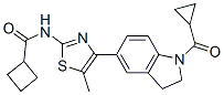 (9ci)-n-[4-[1-(环丙基羰基)-2,3-二氢-1H-吲哚-5-基]-5-甲基-2-噻唑]-环丁烷羧酰胺结构式_606122-04-7结构式