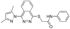 (9ci)-2-[[4-(3,5-二甲基-1H-吡唑-1-基)-1-二氮杂萘]硫代]-n-苯基-乙酰胺结构式_606122-22-9结构式