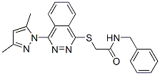 Acetamide, 2-[[4-(3,5-dimethyl-1h-pyrazol-1-yl)-1-phthalazinyl]thio]-n-(phenylmethyl)-(9ci) Structure,606122-23-0Structure