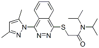 (9ci)-2-[[4-(3,5-二甲基-1H-吡唑-1-基)-1-二氮杂萘]硫代]-N,N-双(1-甲基乙基)-乙酰胺结构式_606122-25-2结构式