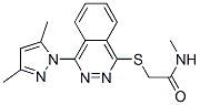 (9ci)-2-[[4-(3,5-二甲基-1H-吡唑-1-基)-1-二氮杂萘]硫代]-n-甲基-乙酰胺结构式_606122-26-3结构式