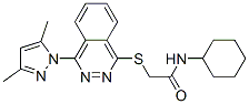 Acetamide, n-cyclohexyl-2-[[4-(3,5-dimethyl-1h-pyrazol-1-yl)-1-phthalazinyl]thio]-(9ci) Structure,606122-27-4Structure