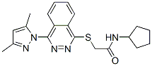 (9ci)-n-环戊基-2-[[4-(3,5-二甲基-1H-吡唑-1-基)-1-二氮杂萘]硫代]-乙酰胺结构式_606122-28-5结构式