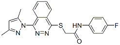 Acetamide, 2-[[4-(3,5-dimethyl-1h-pyrazol-1-yl)-1-phthalazinyl]thio]-n-(4-fluorophenyl)-(9ci) Structure,606122-31-0Structure